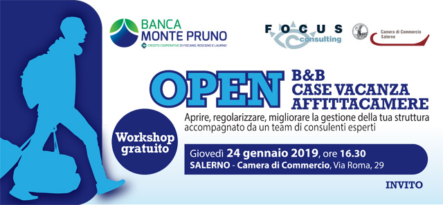 Salerno, workshop su BeB, case vacanza e affittacamere