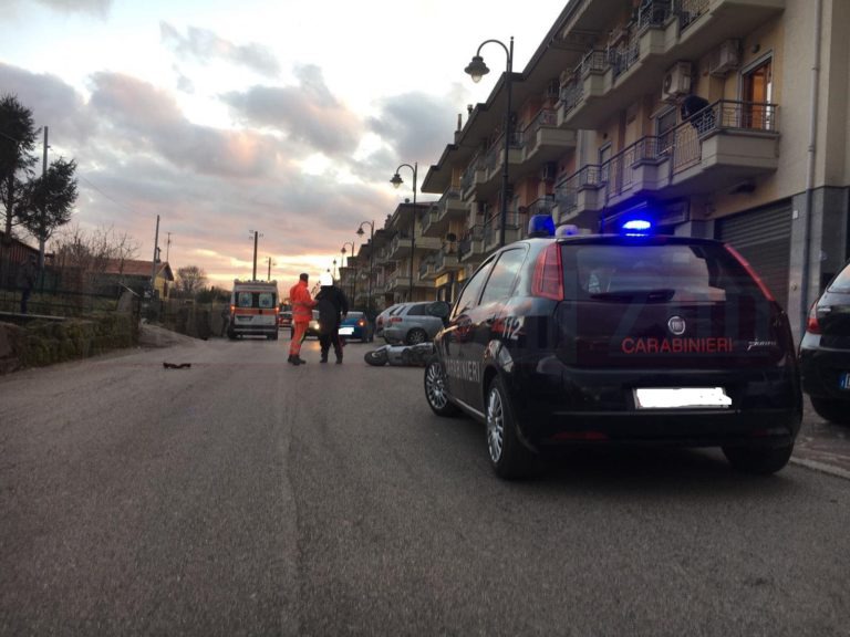 Lancusi: perde il controllo del motorino, 16enne in ospedale