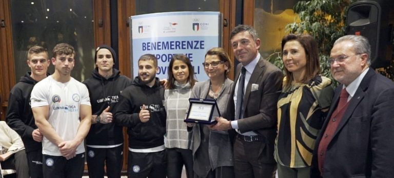 Ginnastica Salerno tra le benemerenze sportive 2018 assegnate dal Coni