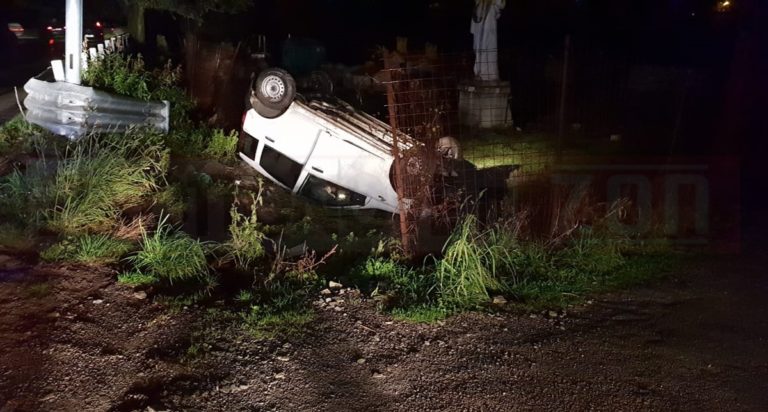 Mercato San Severino: perde il controllo dell’auto, ribaltandosi. 19enne illeso