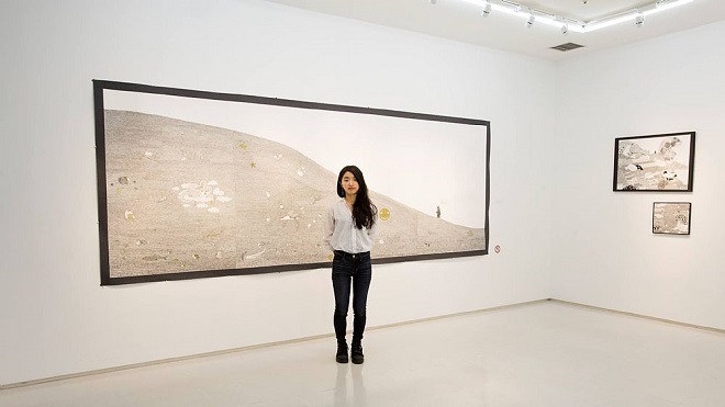 La giovane artista coreana Gaeun Kim alla Pinacoteca Provinciale di Salerno
