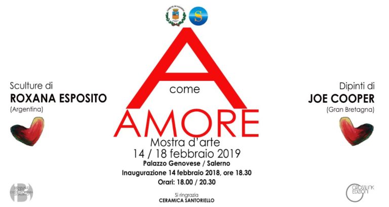 Salerno, “A come amore”: la mostra a Palazzo Genovese dal 14 febbraio