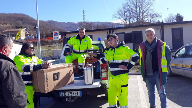 Il sindaco e la Protezione Civile di Roccapiemonte tendono la mano ad Accumoli