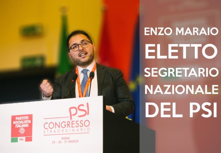 Vincenzo Maraio: è salernitano il nuovo segretario nazionale del PSI