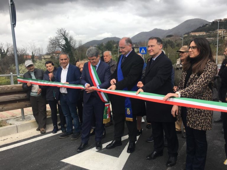 Cava, taglio del nastro per la variante di via Ferrara e via Vitale