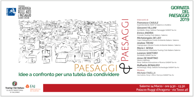 A palazzo Ruggi di Salerno idee a confronto per la Giornata Internazionale del Paesaggio