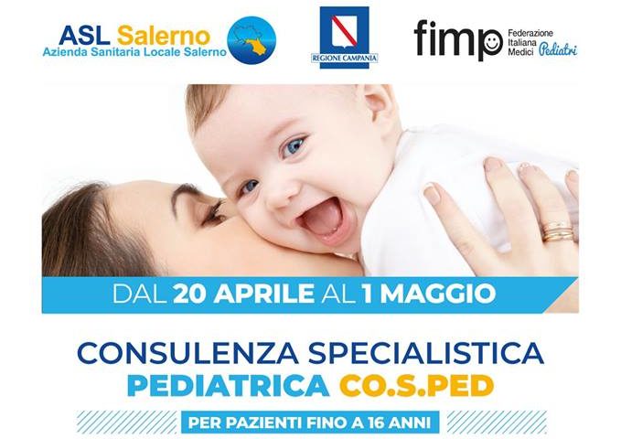 Asl Salerno, assistenza pediatrica nei giorni festivi e prefestivi: ecco dove