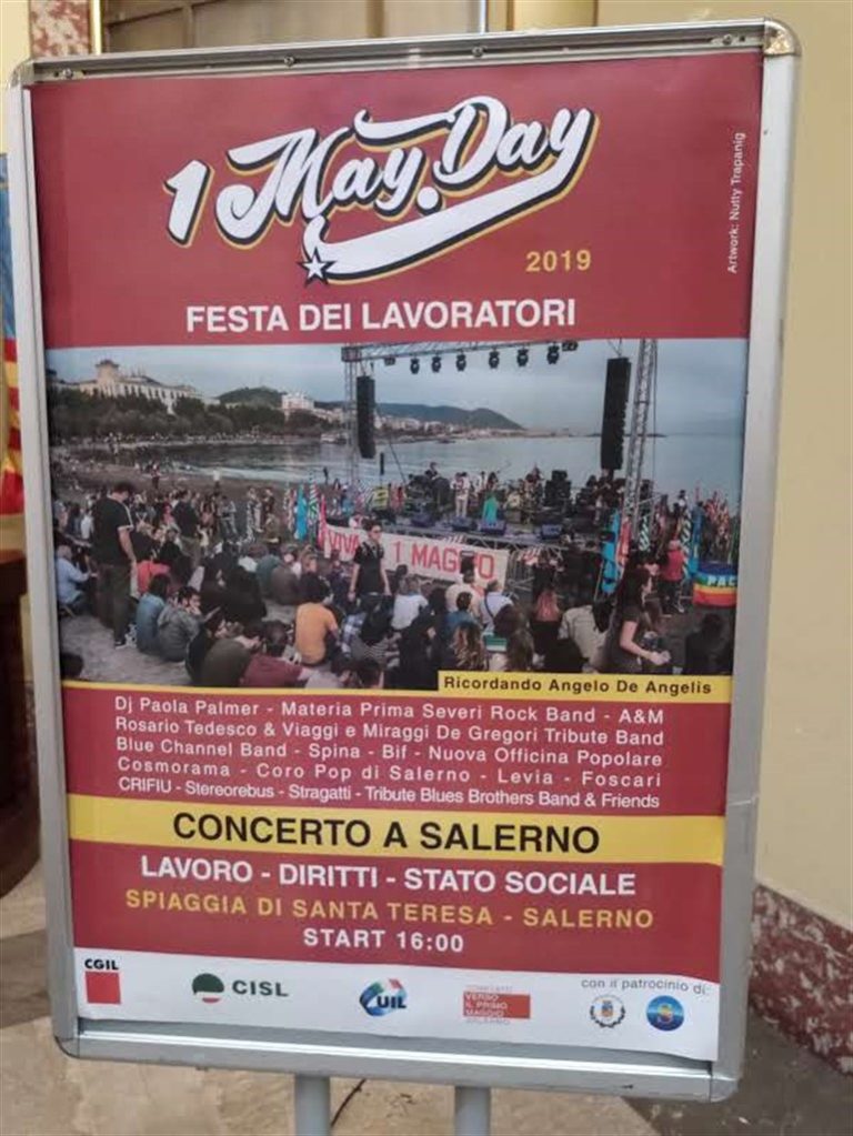 1 MayDay 2019: tra musica e lavoro torna il Concerto del Primo Maggio a Salerno