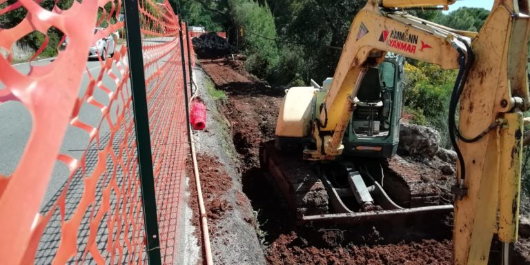 Camerota, continuano i lavori di messa in sicurezza del “Ciglioto”