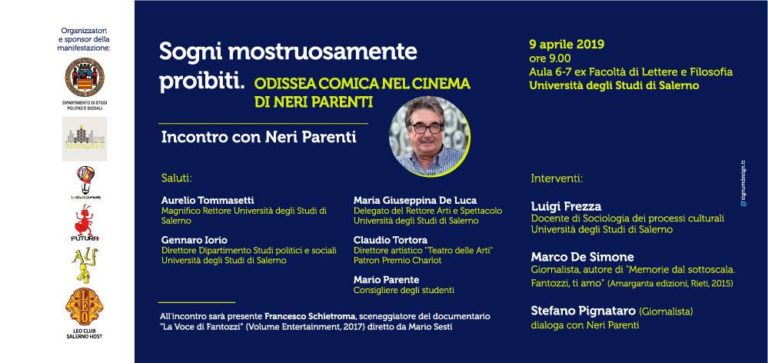 Il regista Neri Parenti ospite all’Università degli Studi di Salerno