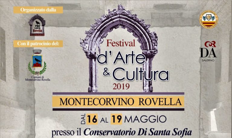 Montecorvino Rovella, al via dal 16 maggio il Festival dell’Arte e Cultura
