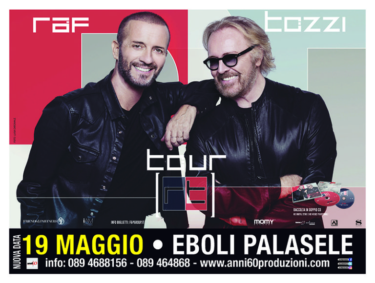 PalaSele, tutto pronto per Raf e Tozzi il 19 maggio