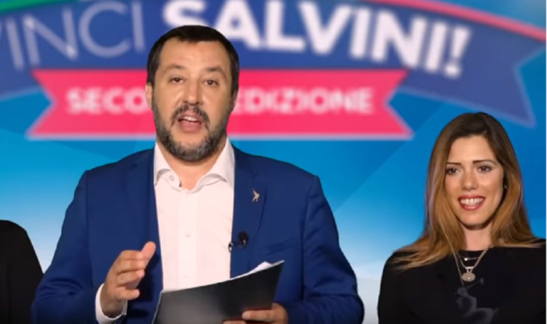 Una salernitana nello spot del “Vinci Salvini”
