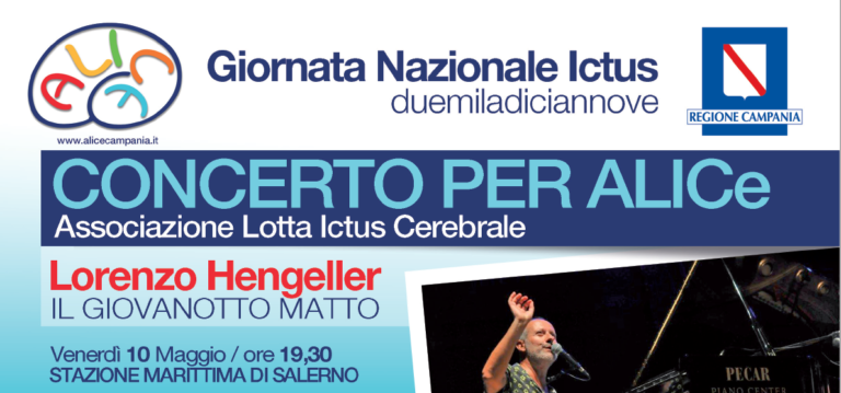 Salerno, il Concerto per Alice: Associazione Lotta Ictus Celebrale