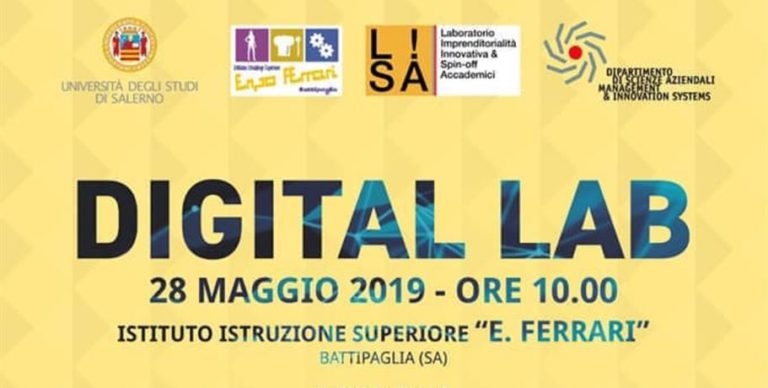 I.I.S. Ferrari di Battipaglia, martedì 28 maggio giornata conclusiva del Digital Lab