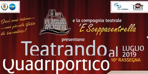 Presentata la decima edizione di Teatrando al Quadriportico