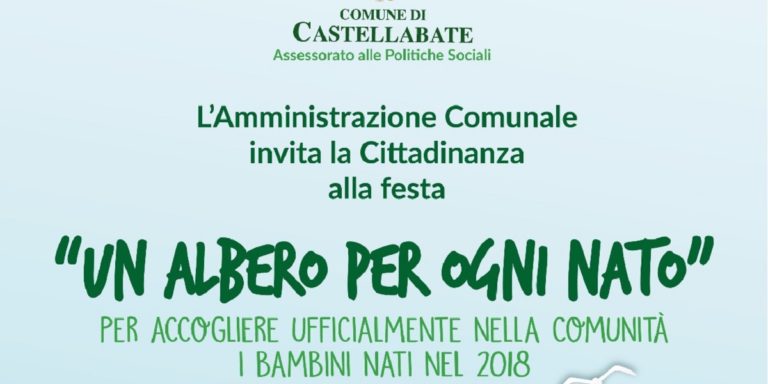 Castellabate: “un albero per ogni nato”, festa di benvenuto per 56 bebè