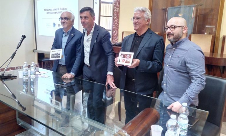 Salernitana, presentato l’annullo filatelico del Centenario