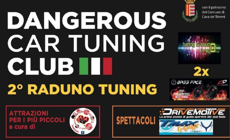 Cava de’ Tirreni, il 16 giugno si terrà il 2° “Raduno Tuning Club”