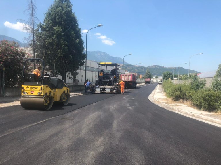 Viabilità – A Buccino lavori quasi ultimati in zona ASI e in via Petrosa