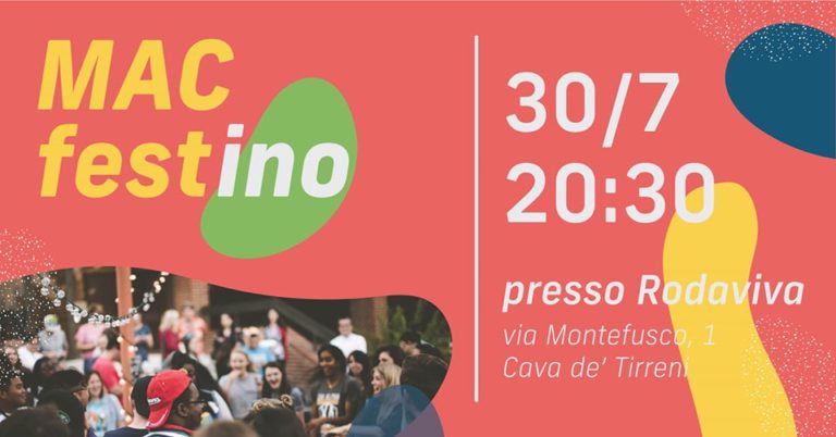 Cava de’ Tirreni, il 30 luglio MACfest/ino in attesa del Festival