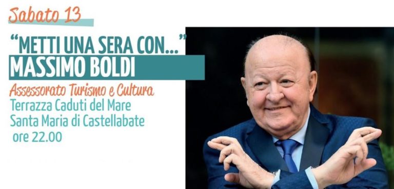 Massimo Boldi ospite nel Comune di Castellabate per la rassegna “Metti una sera con…”