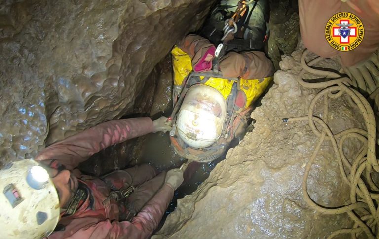 Grava dei Gentili, conclusa esercitazione di soccorso speleologico