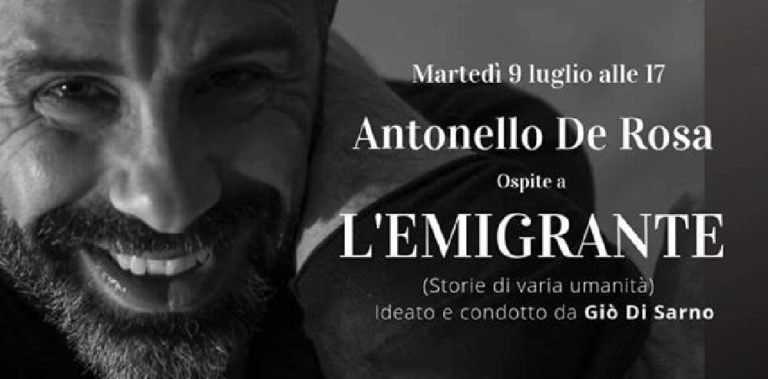 Antonello De Rosa ospite della trasmissione “L’emigrante”