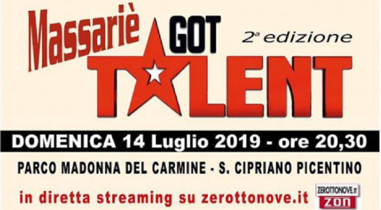 San Cipriano Picentino, Masseriè Got Talent: 18 talenti in gara e una giuria d’eccezione San Cipriano Picentino, Masseriè Got Talent: 18 talenti in gara e una giuria d’eccezione