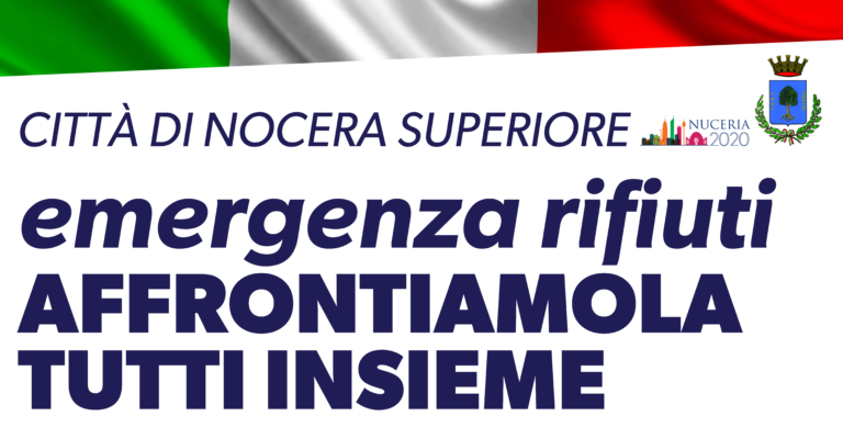 Emergenza rifiuti a Nocera Superiore, l’appello del sindaco Cuofano