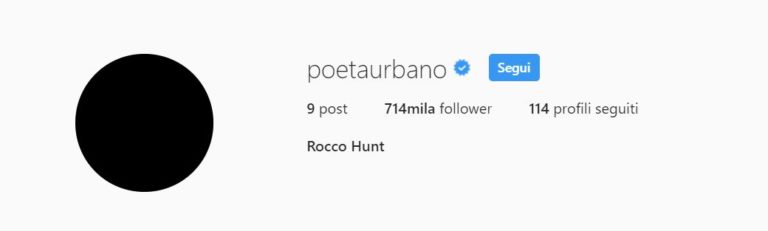 Rocco Hunt, il profilo Instagram a lutto dopo l’addio alla musica
