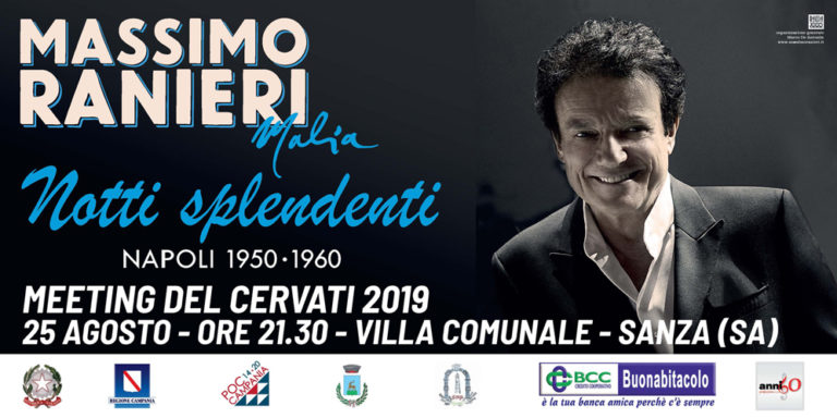 Massimo Ranieri chiude domenica il Meeting del Cervati 2019 con una favolosa formazione jazz Massimo Ranieri chiude domenica il Meeting del Cervati 2019 con una favolosa formazione jazz