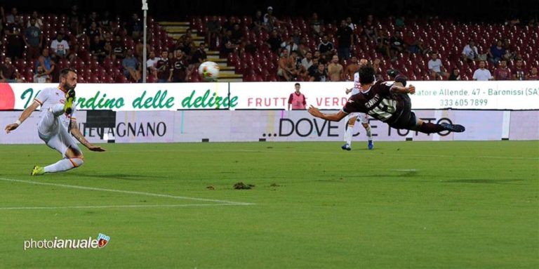 La Salernitana vince e convince, Giannetti e Kiyine stendono il Catanzaro