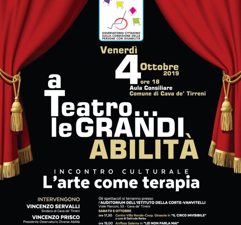 Cava, presentato il cartellone di “A teatro le grandi abilità”