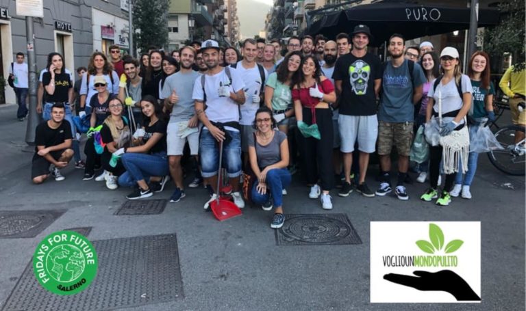 Voglio un Mondo pulito tra stazione, corso e lungomare di Salerno