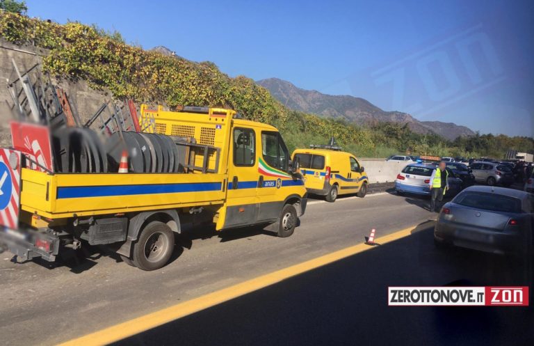 Incidente mortale lungo A2, tra Campagna e Contursi: traffico bloccato