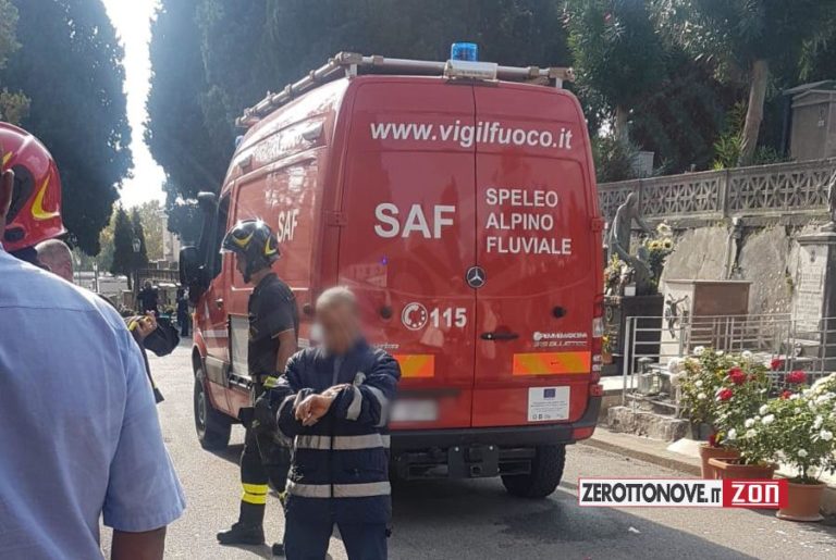 Brignano, donna cade all’interno del cimitero: trasportata in codice rosso al Ruggi