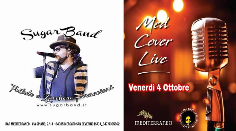 Mercato San Severino, al Bar Mediterraneo arriva la Cover di Zucchero