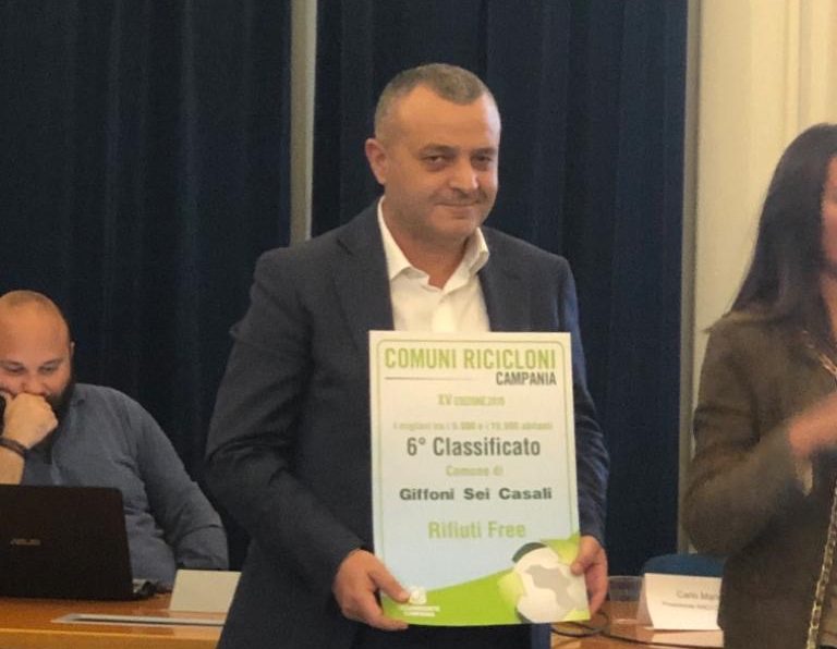 Giffoni Sei Casali si distingue nell’ambito dei Comuni Ricicloni 2019