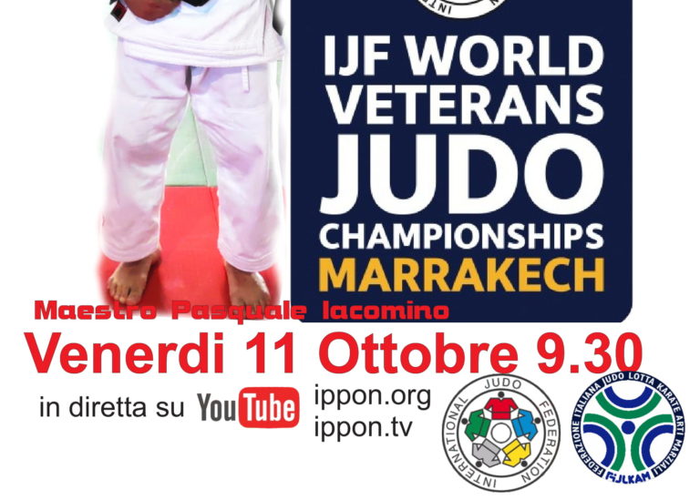 World Judo Championship Veterans 2019, il maestro Iacomino parteciperà ai mondiali a Marrakech