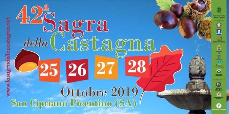 San Cipriano Picentino: 42esima Sagra della Castagna dal 25 al 28 ottobre