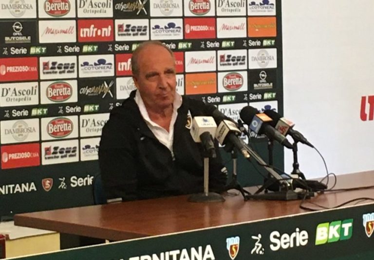 Salernitana, Ventura: “Speranzoso per domani. Formazione confermata”