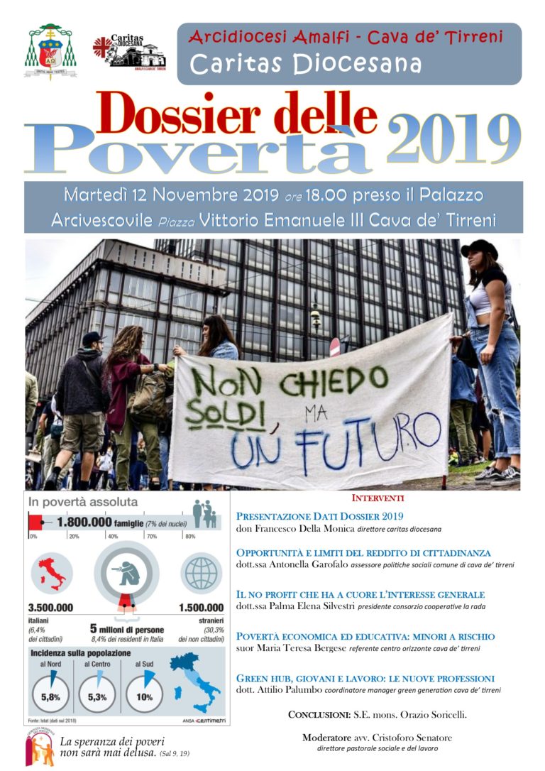 Caritas, il 12 novembre il Dossier delle Povertà 2019