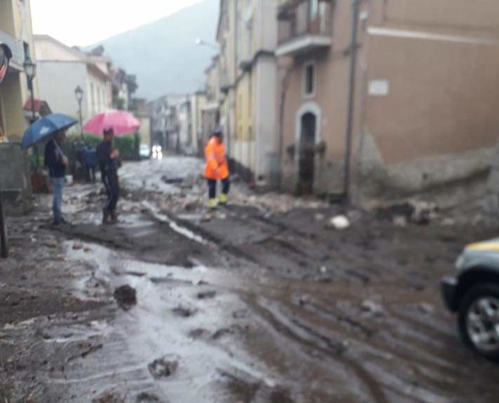 Castel San Giorgio invasa dal fango a causa del maltempo