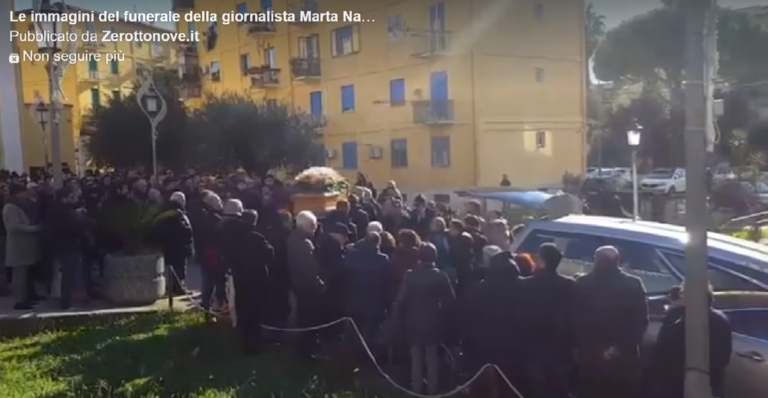 Salerno, ieri ultimo saluto alla giornalista Marta Naddei