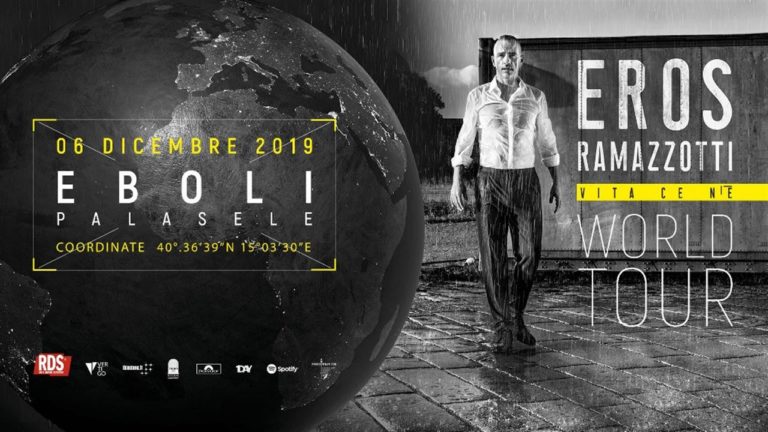 Al Palasele di Eboli arriva Eros Ramazzotti. Appuntamento al 6 dicembre