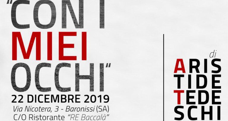 “Con i miei occhi”, la mostra di Aristide Tedeschi a Baronissi