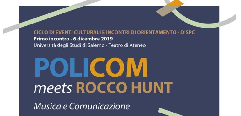 Rocco Hunt incontra gli studenti all’Università di Salerno