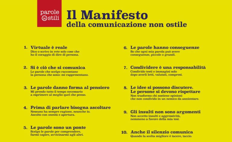 Baronissi, il Comune aderisce al Manifesto della comunicazione non ostile