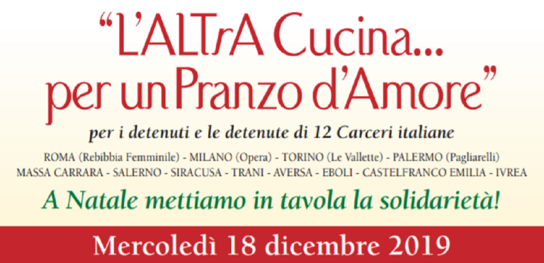 “Pranzi d’amore” si rinnova l’iniziativa nelle carceri di Salerno